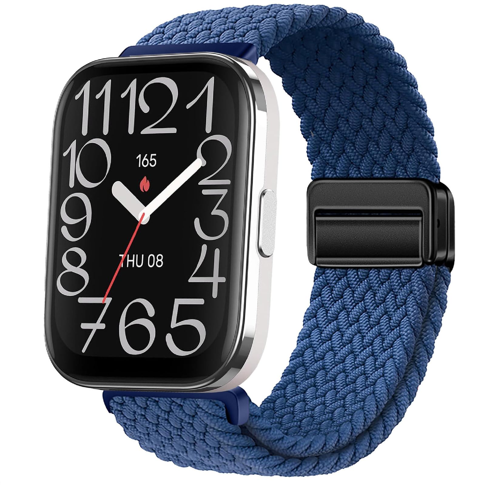 GIOPUEY Correas Compatible con Amazfit Bip 5 Unity, Correa Tejida de Nailon Suave [Unisexo] [Transpirable] - Blue