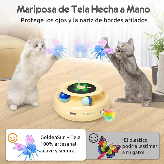 Foto 5 de 6 de GoldenSun Juguetes para Gatos Recargables