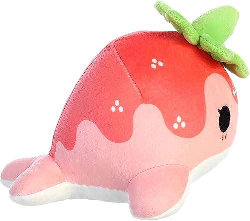 Miniatura 10 de Aurora Enchanting Tasty Peach Mint Chocolate Nomwhal - Animal de peluche con diseño brillante y colorido - Peluche de pieza de exhibición, color