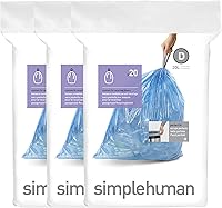 Vista 1 de simplehuman Code D 60 unidades, Bolsas de basura con cordón de ajuste personalizadas genuinas, Bolsas de basura con cordón en paquetes