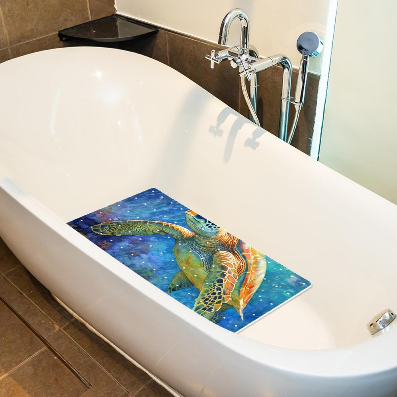 Tappetini antiscivolo per vasca da bagno con tartarughe