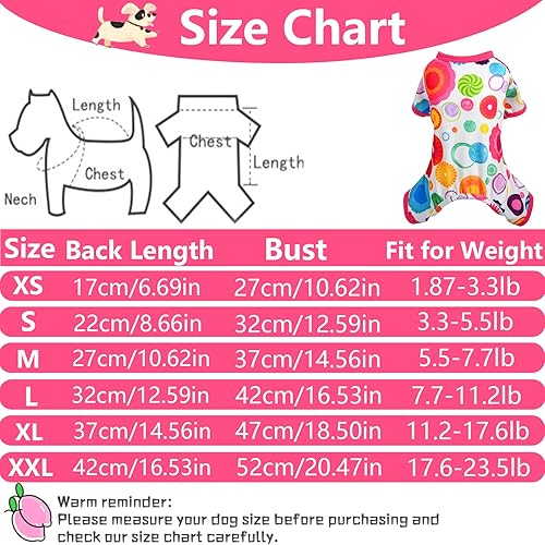 Miniatura 6 de Pijama para perros pequeños, pijama de chihuahua, linda ropa para perros pequeños, pijama para cachorros extra pequeños, mameluco suave para