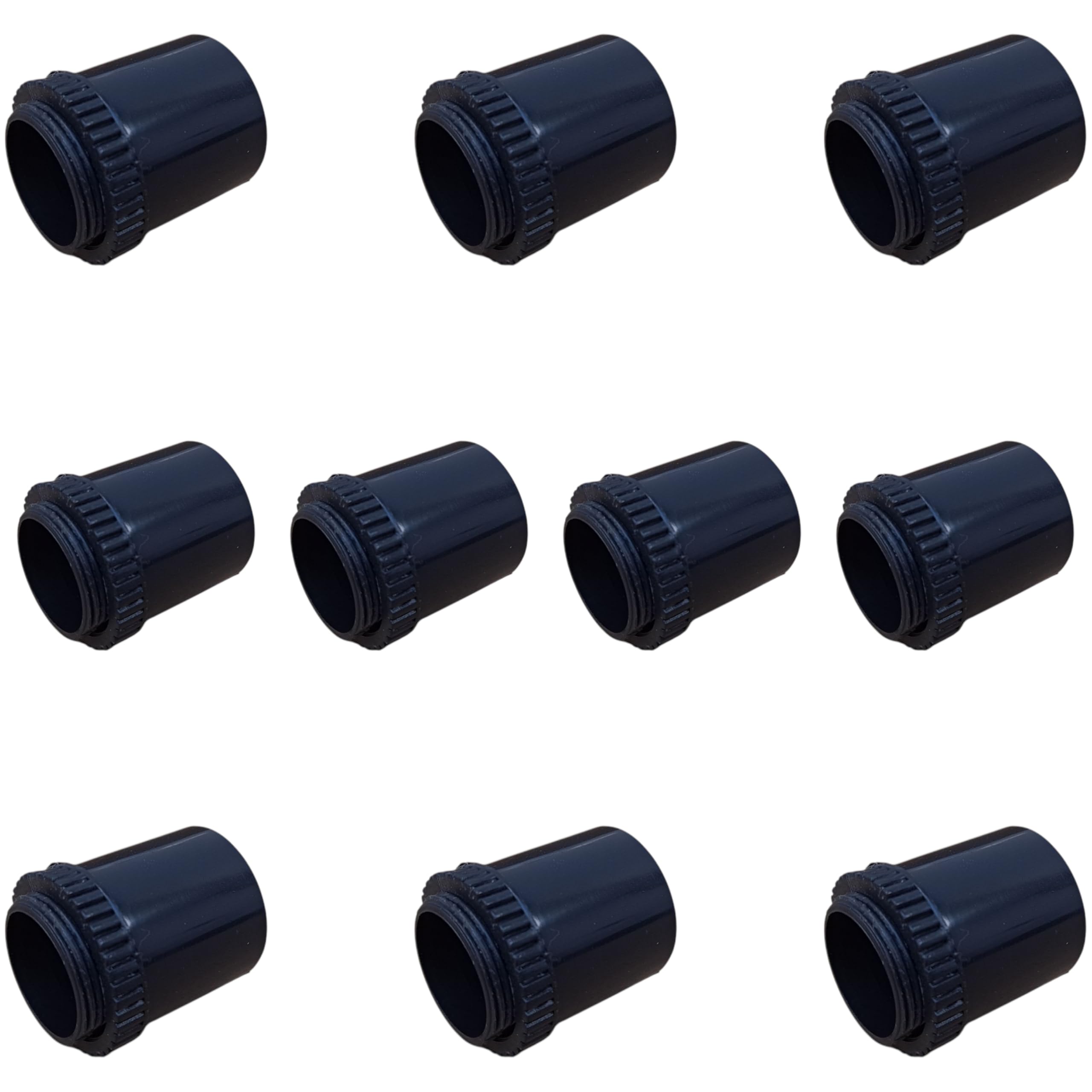25mm PVC Male Conduit Adaptor Black- Pack of 10