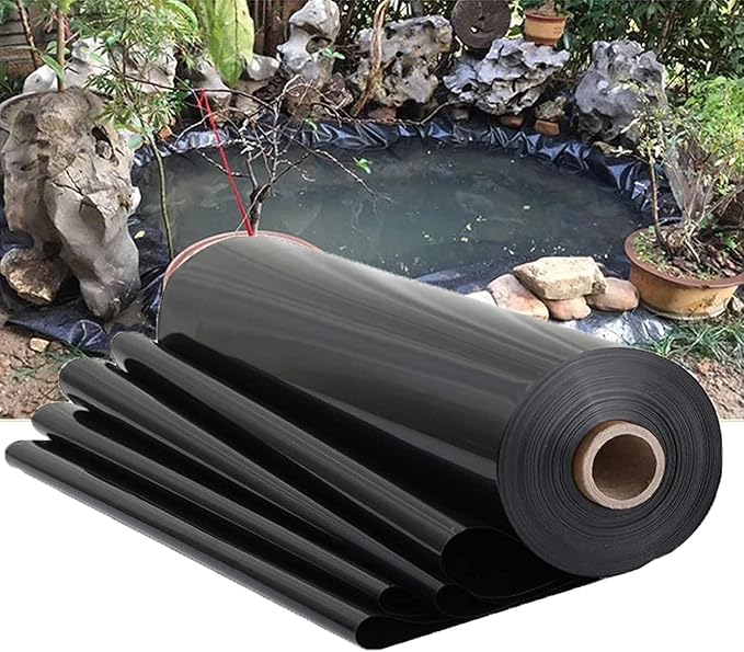 Image CICOLO HDPE Rubber Pond Liner,Black Pond Anti-Seepage Membrane, Flexible Foldable & Impermeable,for Water Garden Koi Ponds Streams Fountains Pond Slope Protection,5×5m Image CICOLO HDPE Rubber Pond Liner,Black Pond Anti-Seepage Membrane, Flexible Foldable & Impermeable,for Water Garden Koi Ponds Streams Fountains Pond Slope Protection,5×5m