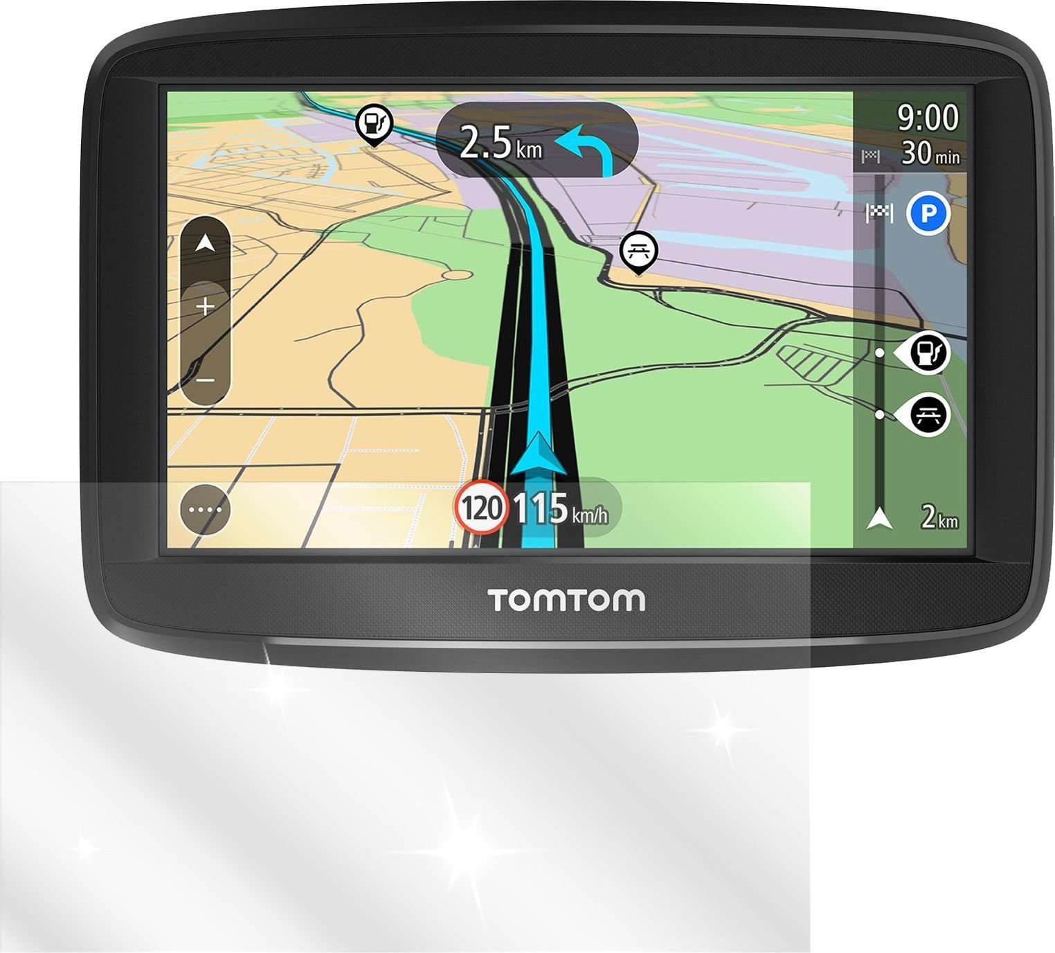 dipos I 3X Protector de Pantalla Compatible con Tomtom Go Professional 6250 pelicula Protectora Claro