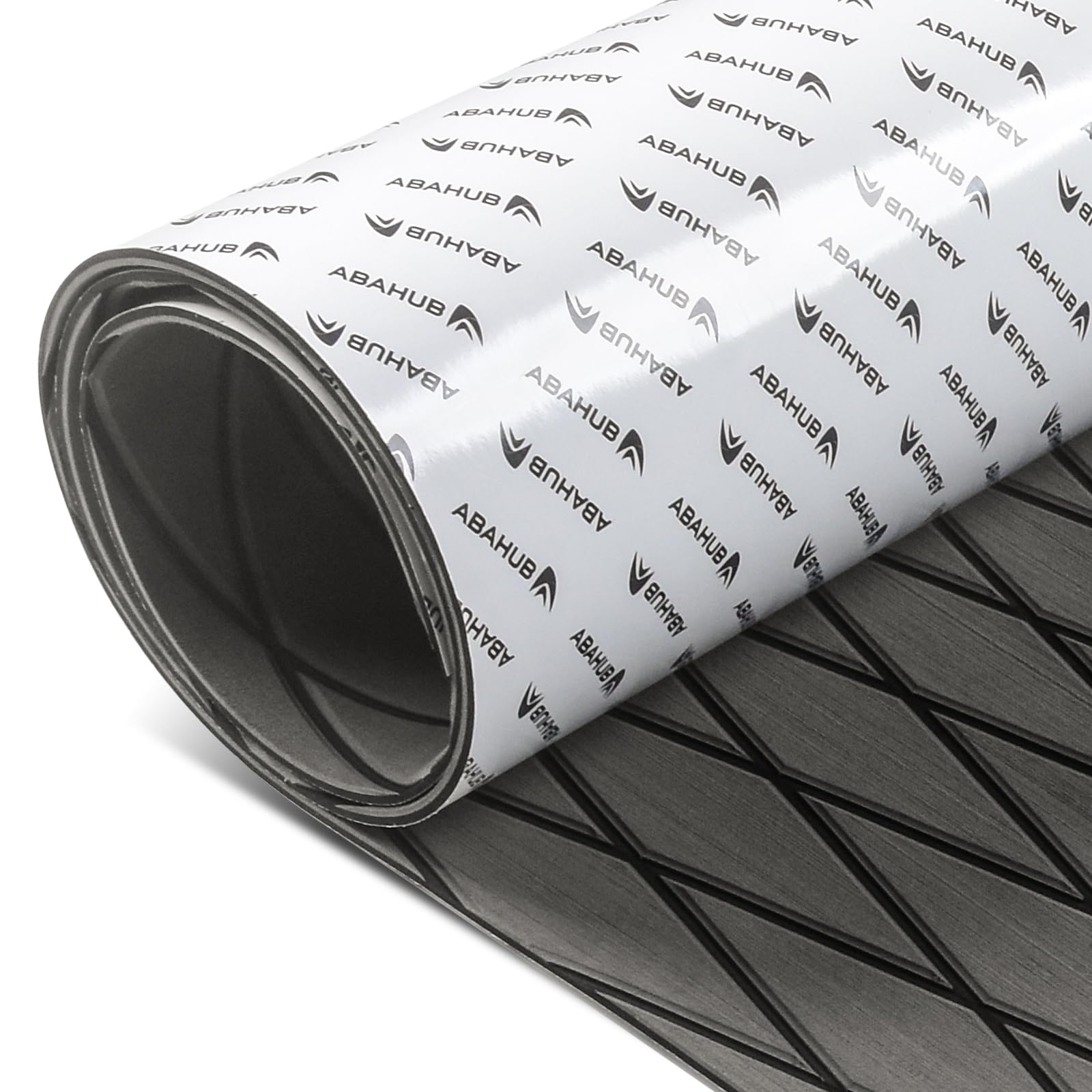 Abahub Hoja de espuma EVA para suelo de barco, patrón de diamante, con alfombra autoadhesiva para lancha, kayak, tabla de surf, SUP