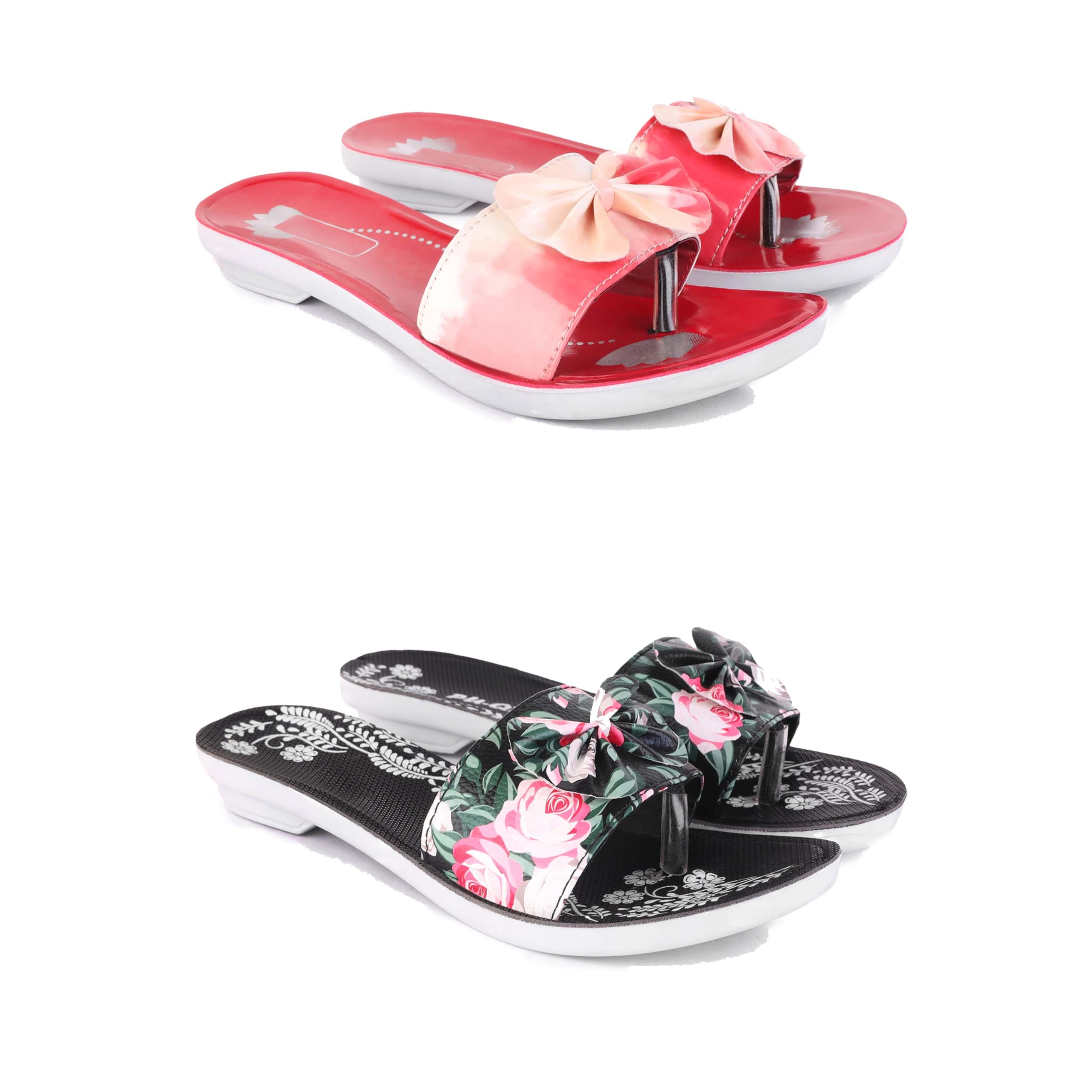 Women's Sandals | Lightweight Wear| Stylish & Easy to Wear for Women's GR-SAN-(2-Combo)-1964-1965