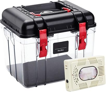 Waterproof Dry Box Protective Case, Portable All Weather Waterproof Camera Case Fit Use of Drones, Camera, Equipments,Black,M