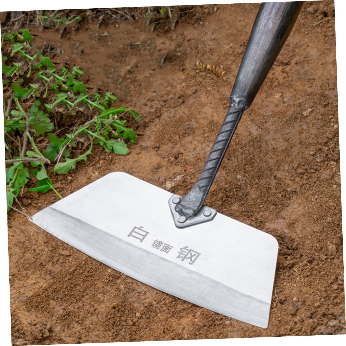 Stabile Gartenschaufel aus Metall zum Jäten und Graben Robuste Handschaufel für Gartenarbeit mit Optionalem Griff zum Unkrautentfernen und Pflanzen Umsetzen