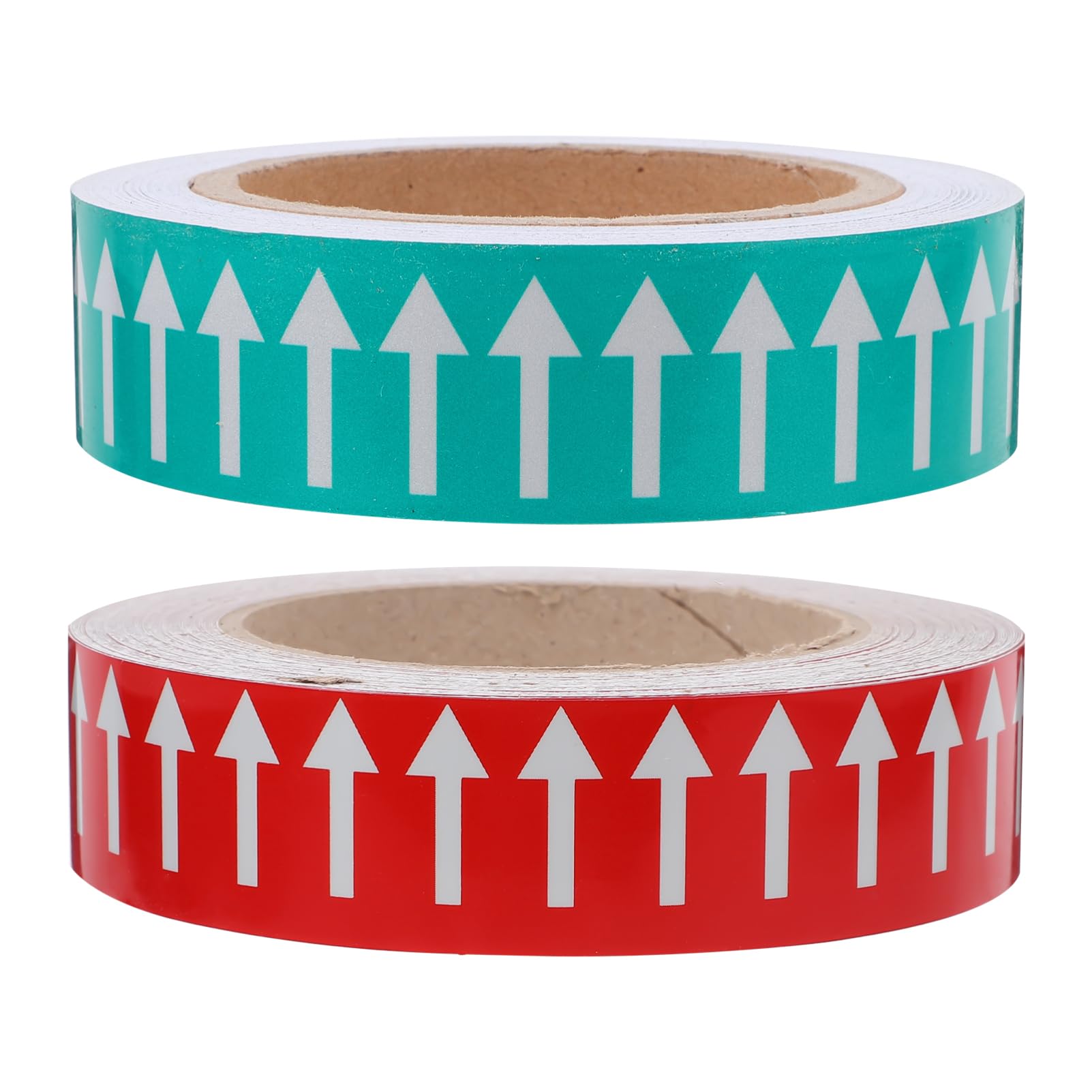 2rollos Pegatinas de Flechas Autoadhesivas para Indicación de Direcciones Flechas de Flujo para Tuberías Pegatinas de Señalización de Suelos para Tubos Flujo Direccional