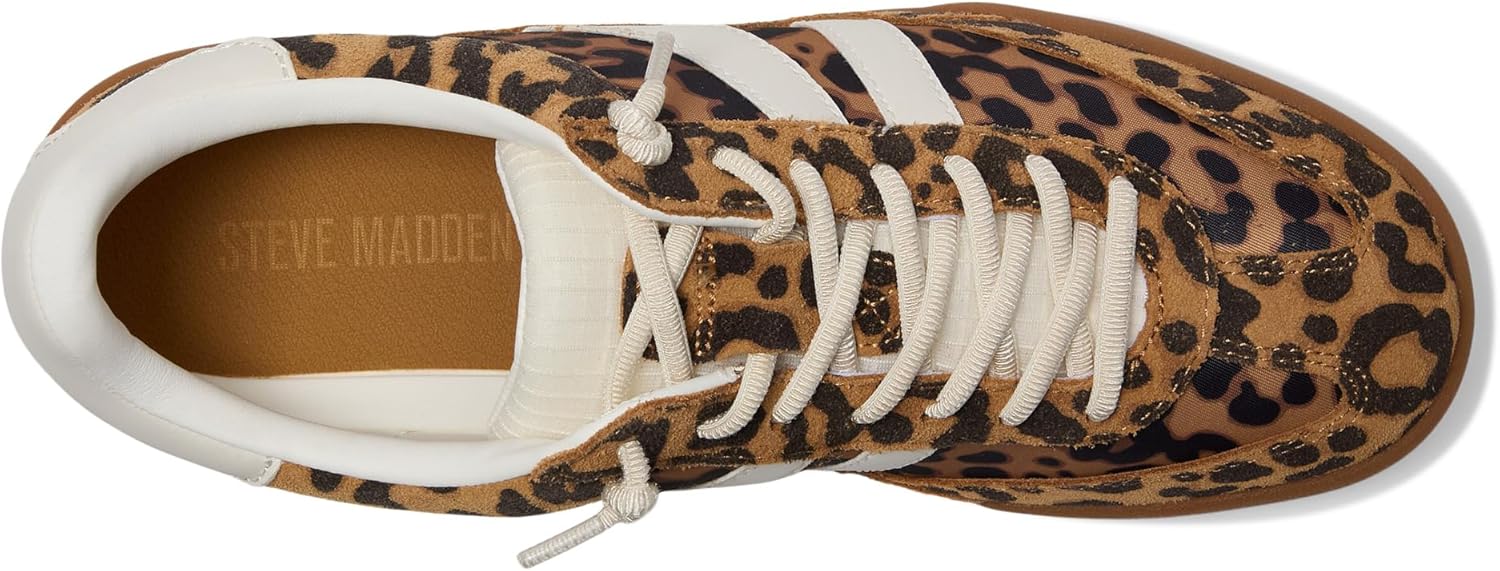 Steve Madden Women's Verdict Sneaker, Leopard Multi, 10 - Image 2