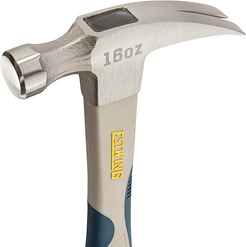 Miniatura 9 de ESTWING Sure Strike Hammer - Martillo de garra curvada de 16 onzas con cara lisa y mango de fibra de carbono, SSCF16C