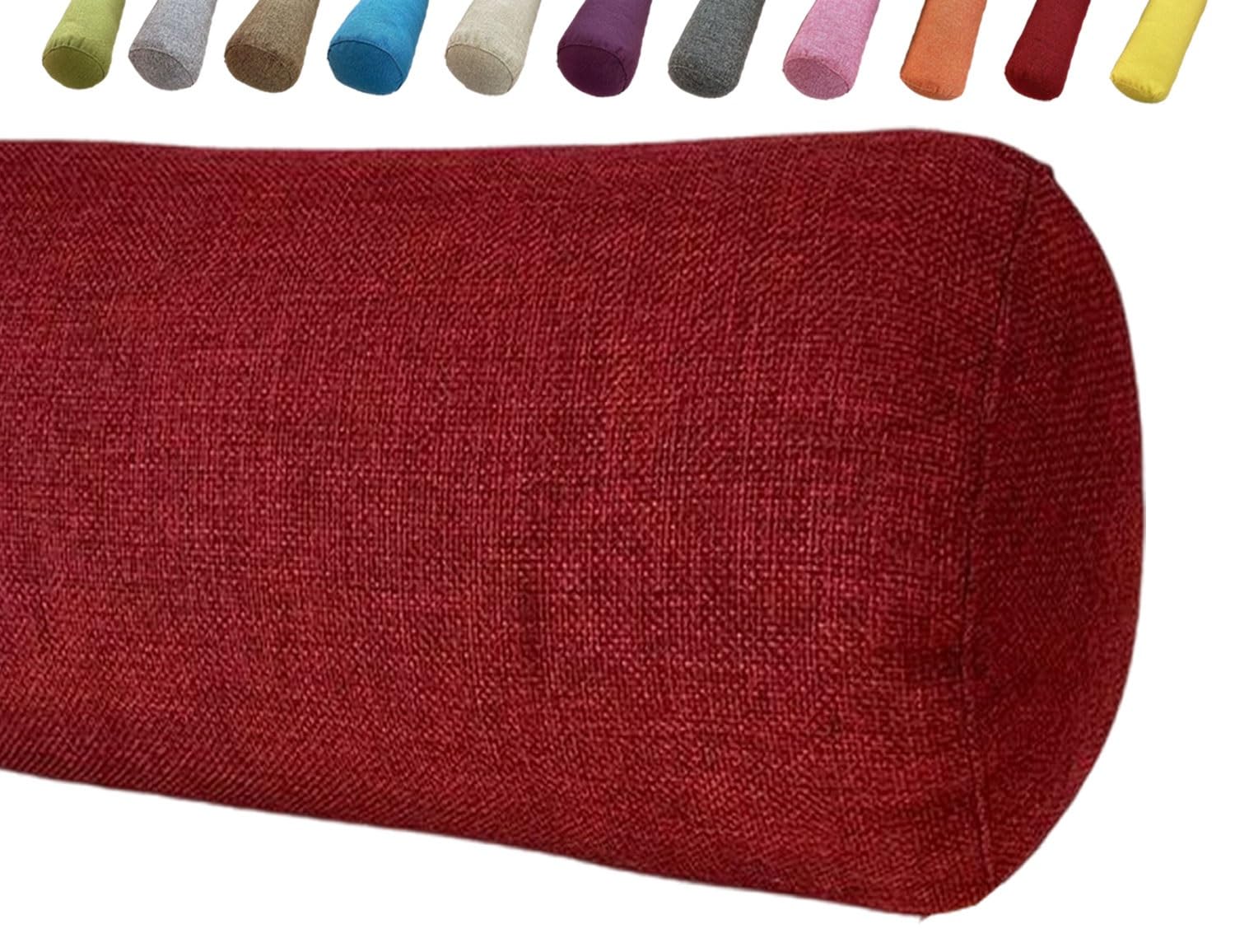 Oreiller de yoga pour lit et canapé uyeoco, coussin boudin 20x80 cm