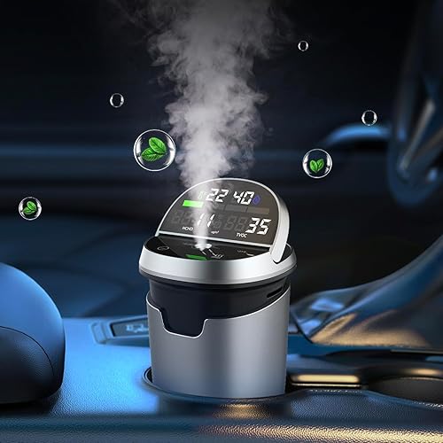 Miniatura 2 de Ambientador inteligente para coche, detección automática de la calidad del aire del automóvil, ajuste automático de la concentración de aire del