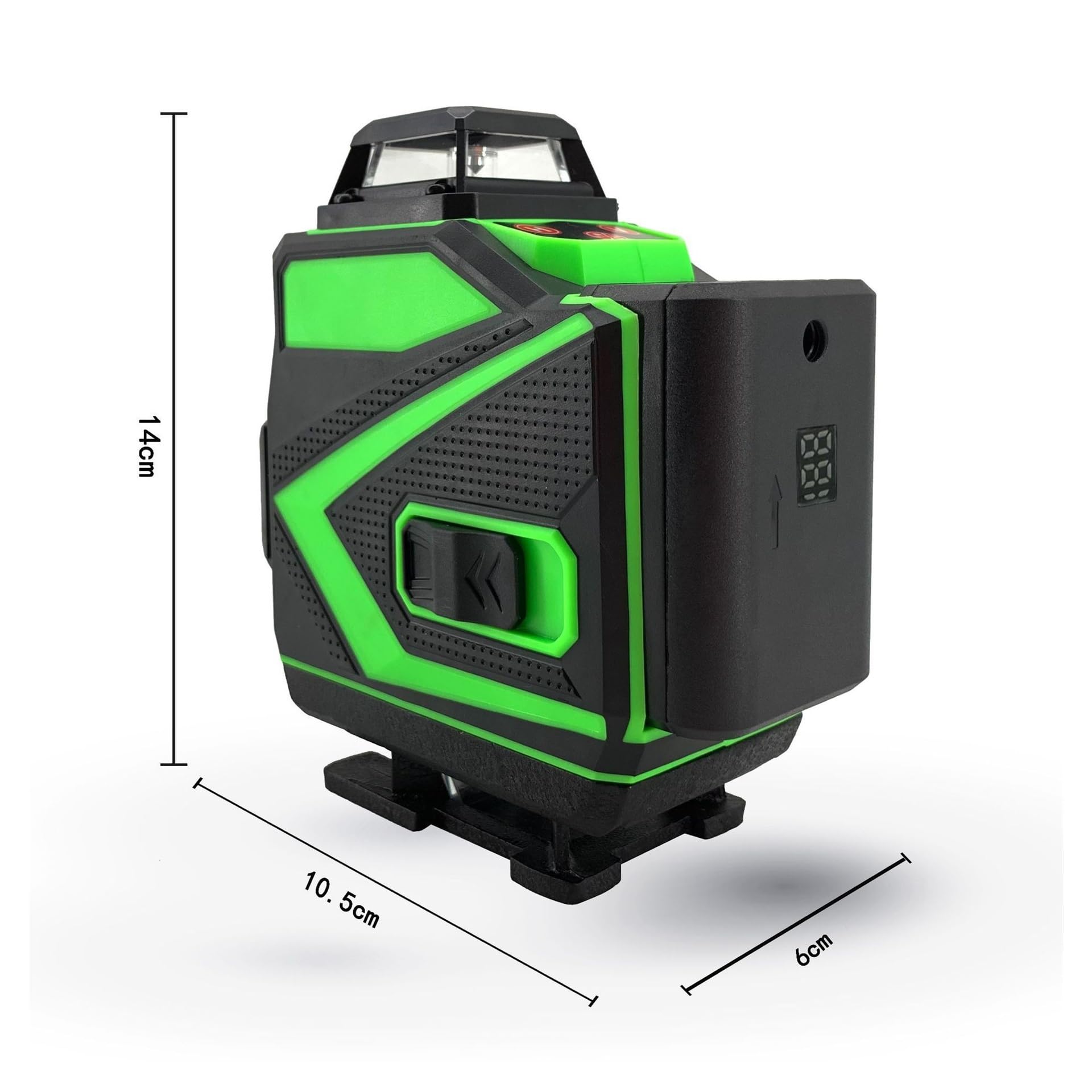 Dalmierz laserowy, Profesjonalna Poziomica Laserowa 16 Linii Ze Statywem Zielony 360° Samopoziomujący