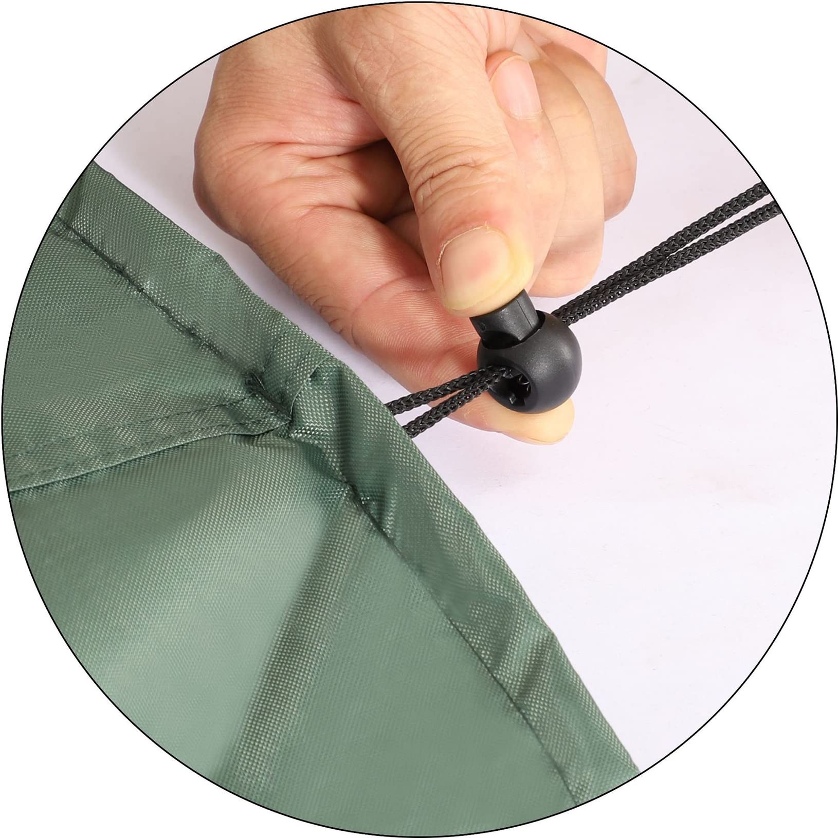 HeavyDu - Funda de piel de jardín (205 x 104 x 71 cm, 420D, impermeable, resistente a la intemperie, color verde
