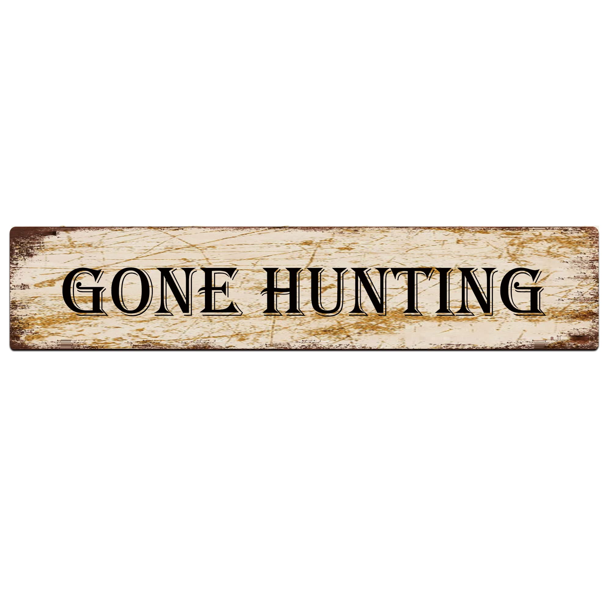 Vintage KILSPU Gone Hunting Sign for Bar & Pub Wall Art Decor
| Retro Metal KILSPU Gone Hunting Sign 4x16 inches Wall A