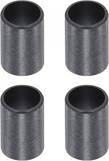 uxcell Sleeve Bearings 10mm Bore 12mm OD 20mm Length POM Wrapped Oilless Bushings Black 4pcs