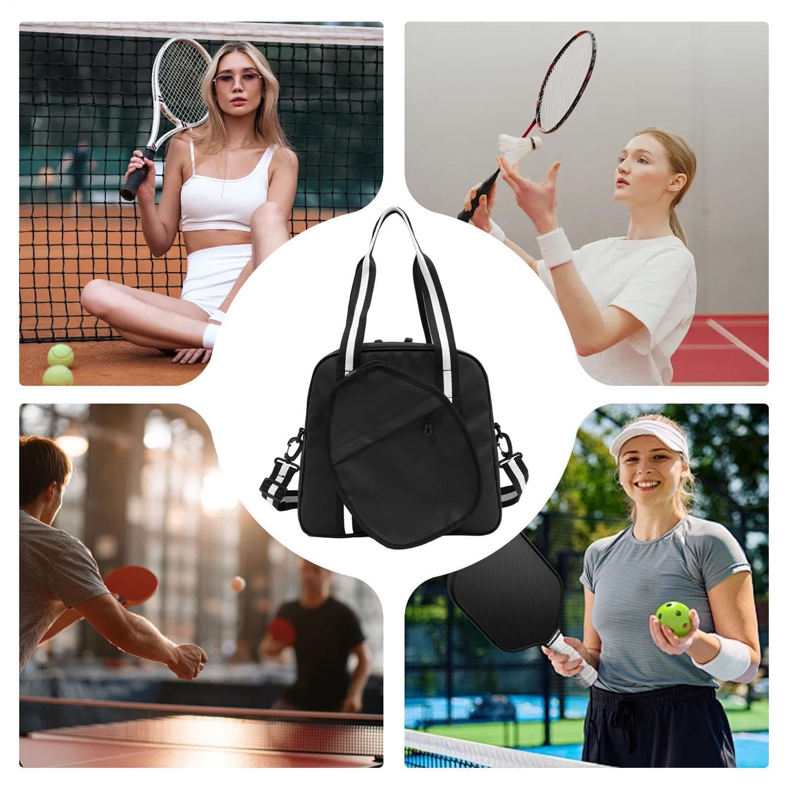 Torby Pickleball dla kobiet - regulowany plecak na rakietę tenisową - torby na piłkę do marynowania - dla mężczyzn kobiet siłownia tenis podróż sport na świeżym powietrzu badminton