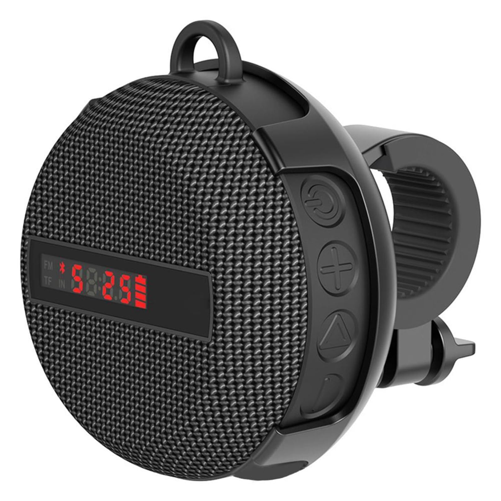 Keenso Altoparlante Bluetooth da Ciclismo, Altoparlante Bluetooth Wireless Portatile con Audio Bluetooth 5.0 IPX6 Piccolo Altoparlante Impermeabile per Bici (Black)