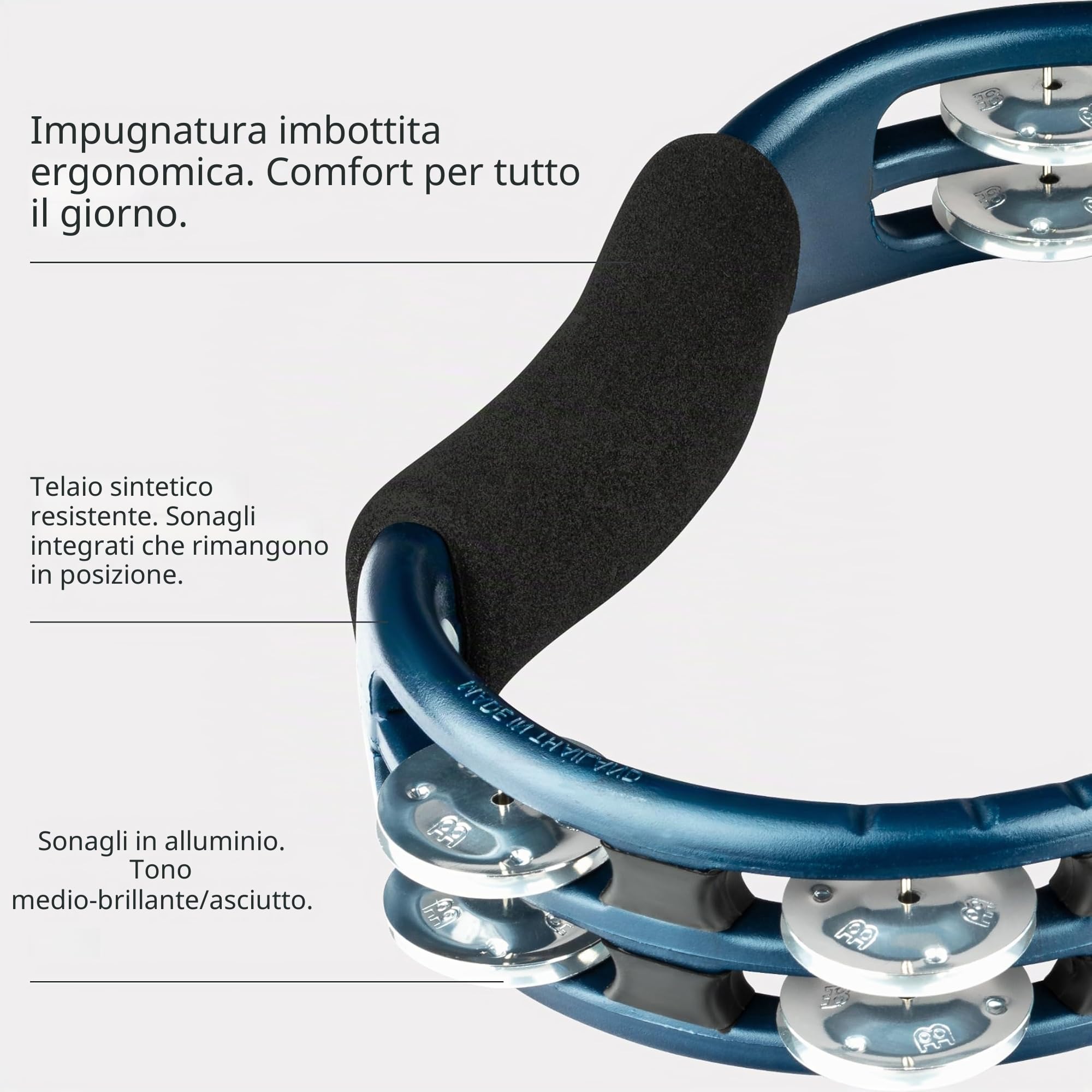 Meinl TMT1AB Headless Tambourinen 4 1/2" - Tamburello