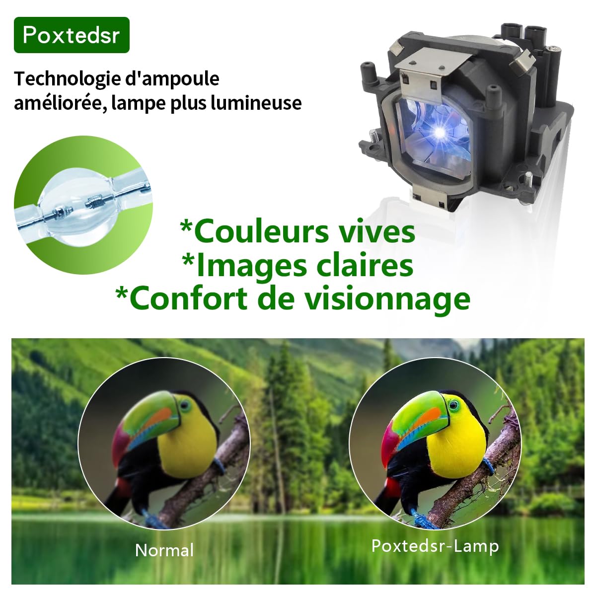 Lampe De Projecteur HFY Marbull LMP-H130 | Compatible Sony VPL-HS50, HS51, HS51A, HS60 | 2000-3000h