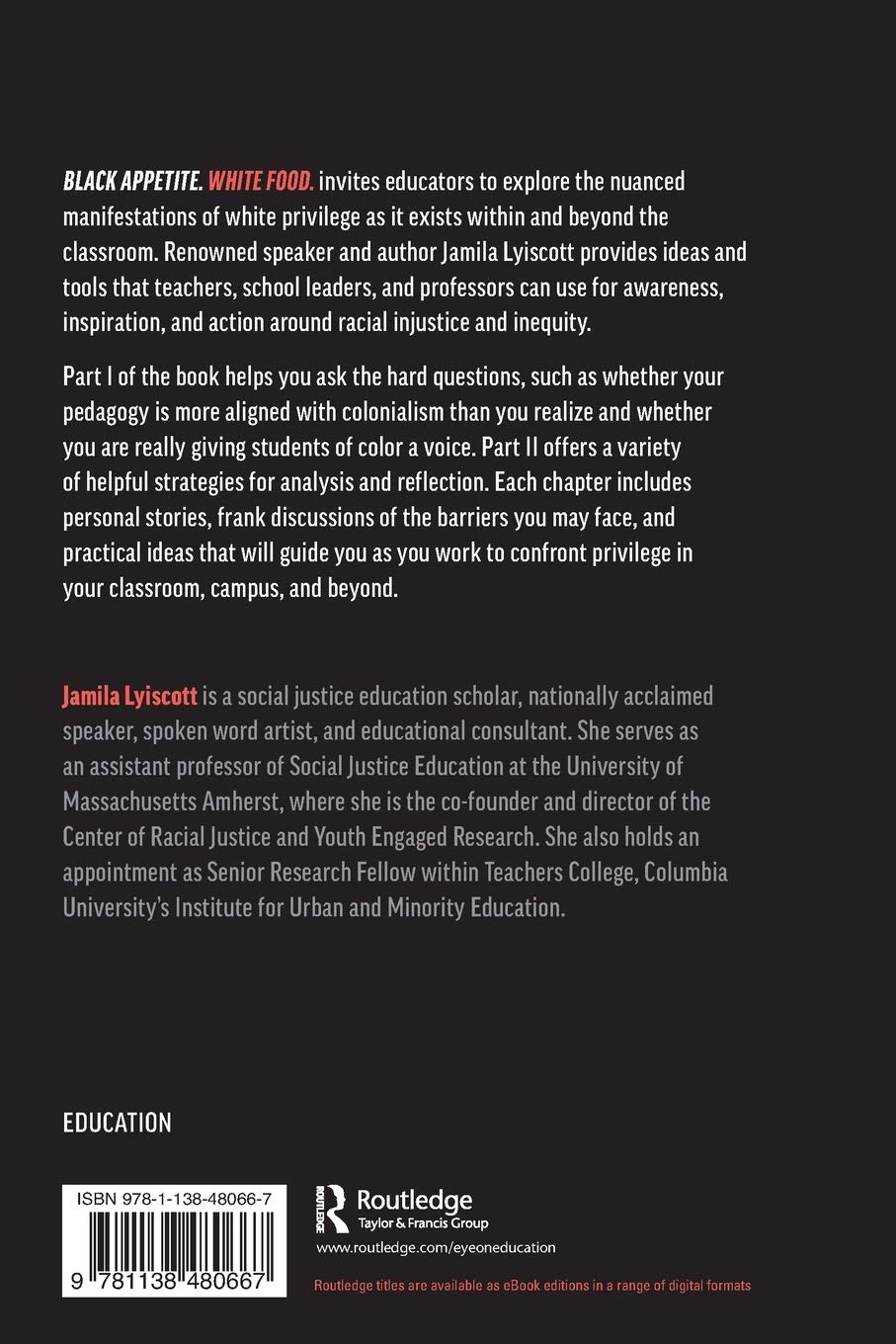 Black Appetite. White Food.: Issues of Race, Voice, and Justice Within and Beyond the Classroom