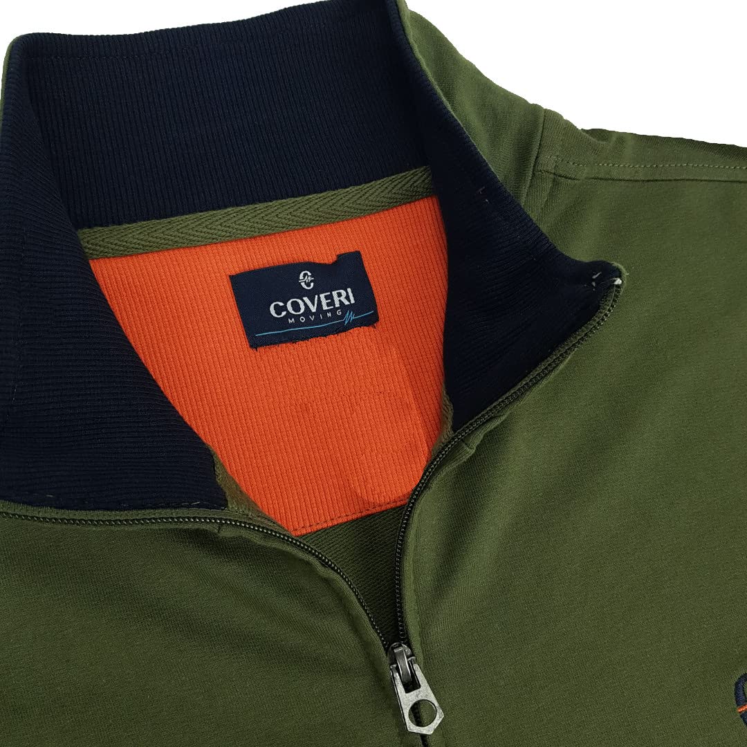 Kombinezon męski pełny Garzata Zip Bawełna Lekki rozmiar plus XXXL 4XL 5XL 6XL, Wojskowy, 3XL