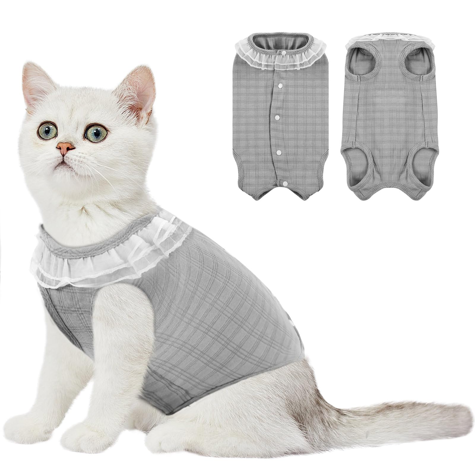 Amazon | 術後服 猫用 ペット術後ウェア 猫 避妊手術後 服 介護