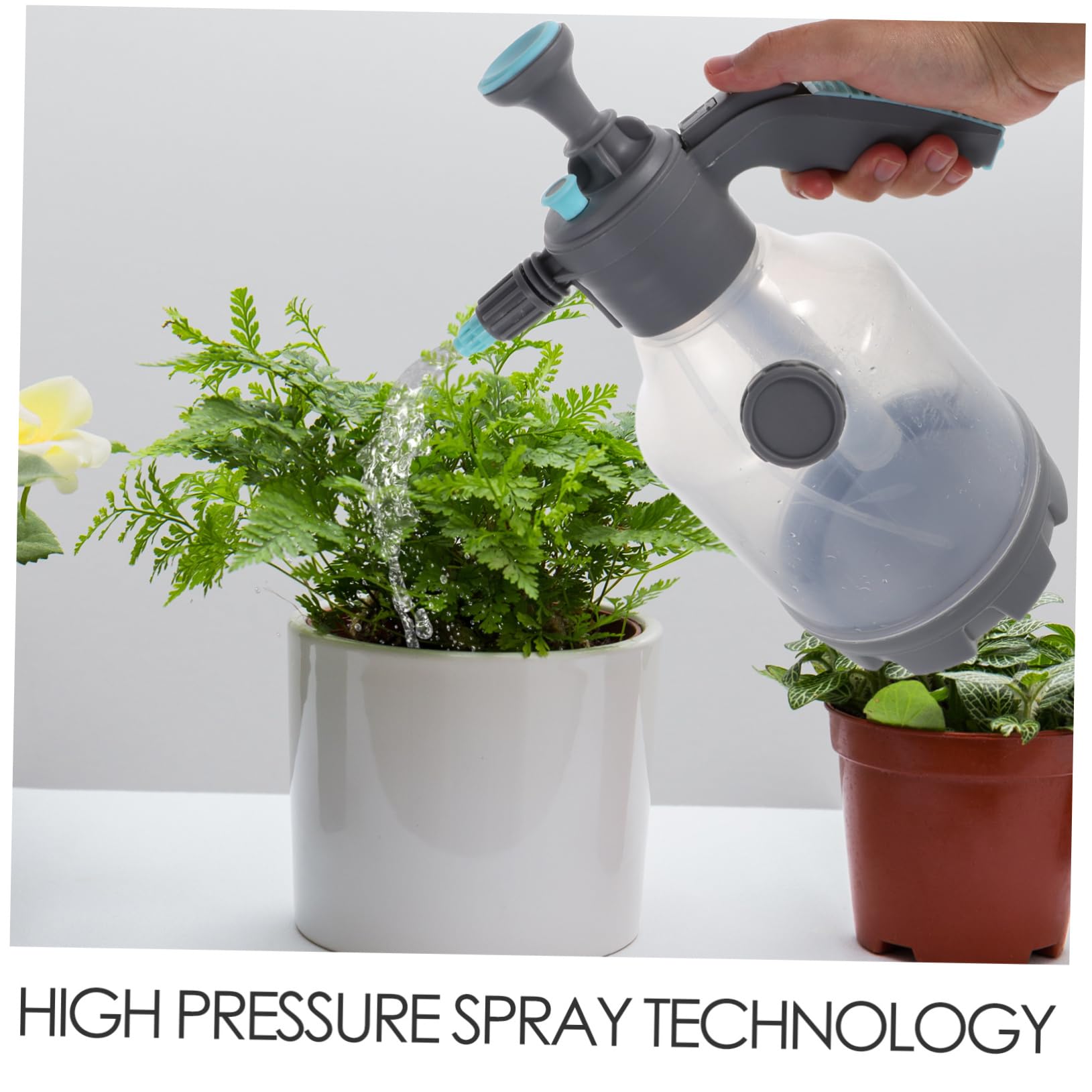 OUNONA Flacone Spray Pompa Manuale Pressione Alta Ampia Riserva d Acqua Per Irrigazione Piante Cura Auto e Lavori Domestici Costruzione Robusta Duratura
