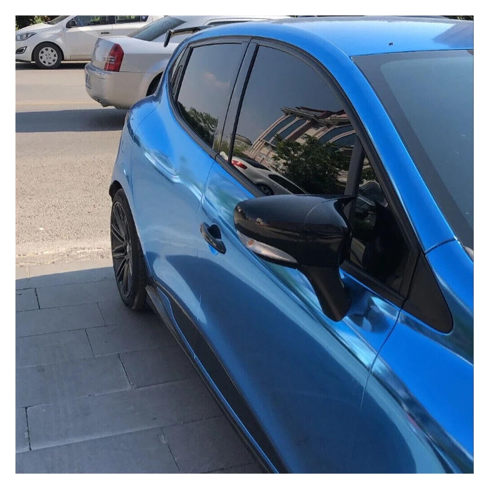 Calotte Coprispecchietti Laterali In Fibra Di Carbonio Per Renault Clio 4, Captur E Zoe 2012-2019 – Adesive, Resistenti A Pioggia E UV, Installazione Facile