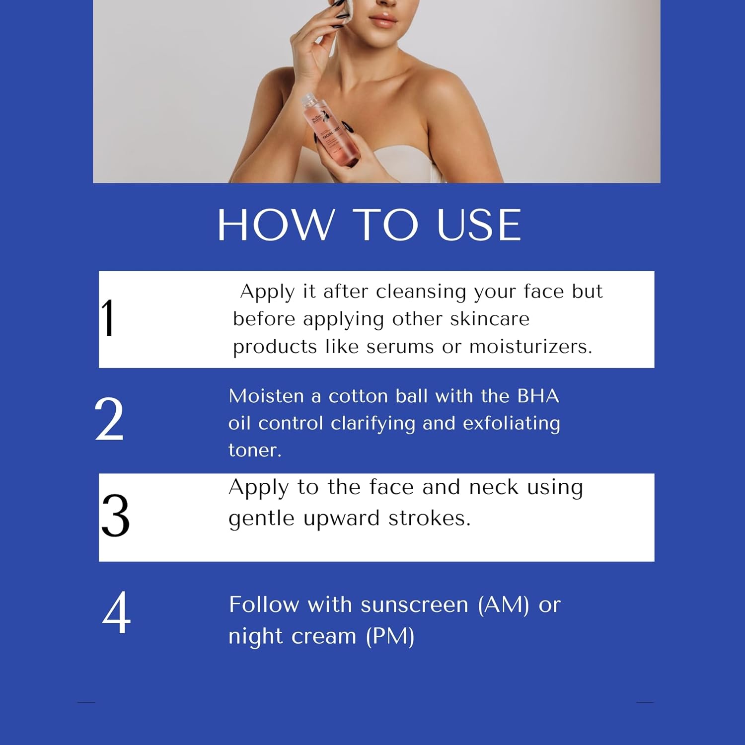 Witch Hazel Toner, Hydrating, Refreshing Face Mist, Rose Water with Salicylic, & Glycolic Acid, Zero Pore Cleanser, Removes Makeup, Dirt, Oil, Fades Dark Spots & Minimizes Pores, Alcohol-Free, 100 ml