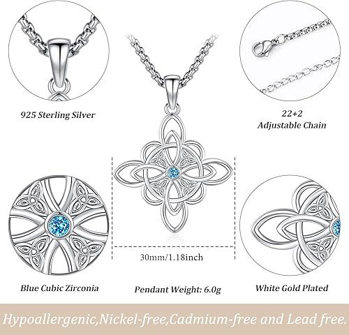 Miniatura 4 de Odinstone Tetragrammaton de Plata 925 Tetragrammaton - Collar con colgante para hombres y mujeres, amuleto de buena suerte, joyería Wiccan