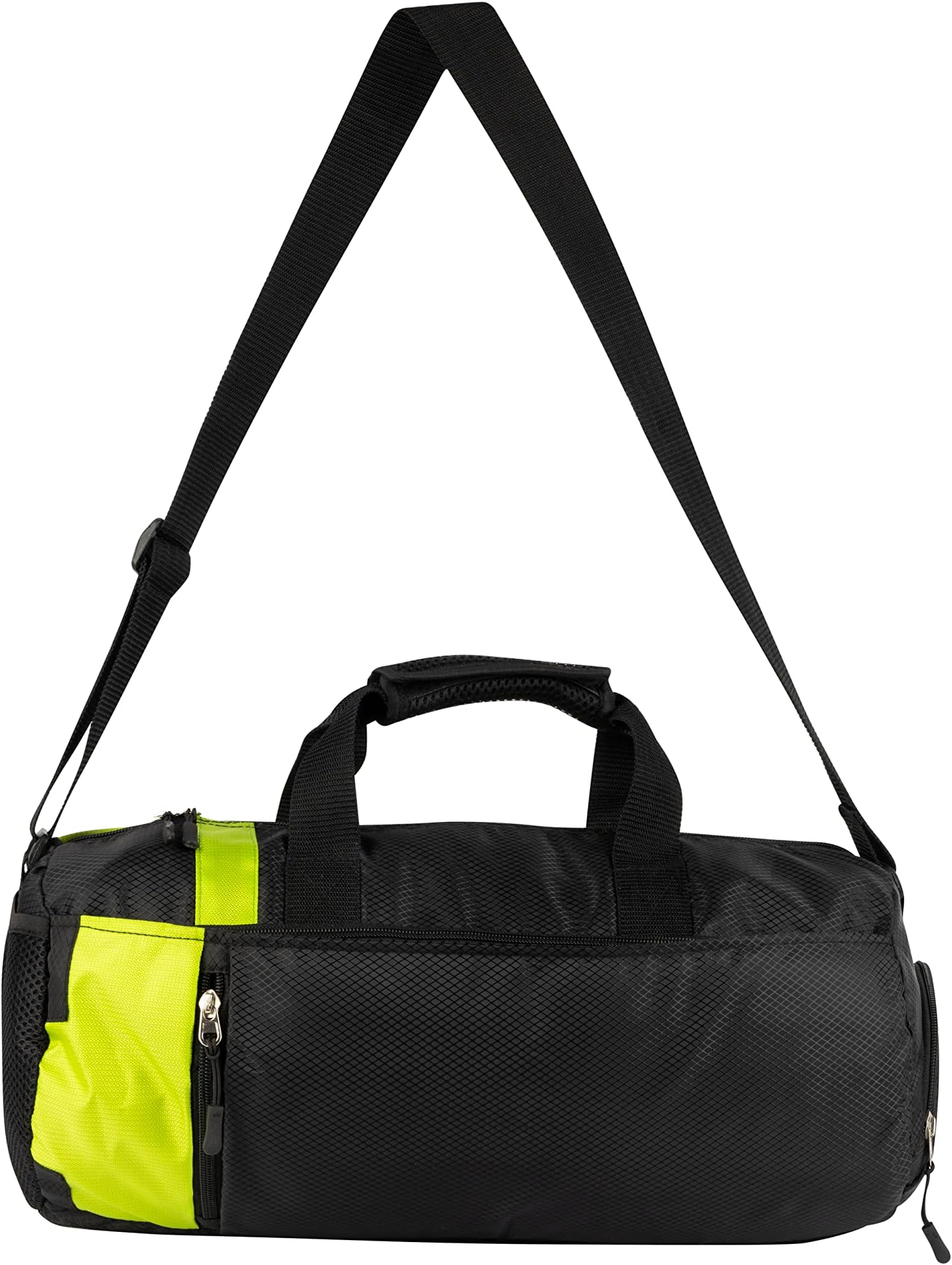 Travel Duffel Bag Sports Tote Shoulder Gym Bag Womens Travel Bags Lightweight Water Resistant Workout Bag for Sports Activity Pack of 1 Black Green line Color