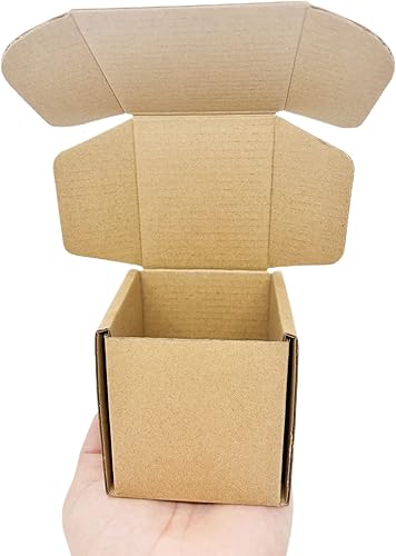 Miniatura 9 de Cajas de cartón pequeñas de 2 x 1.5 x 1 pulgadas, mini caja de correo de doble pared, perfecta para almacenar y enviar, paquete de 20