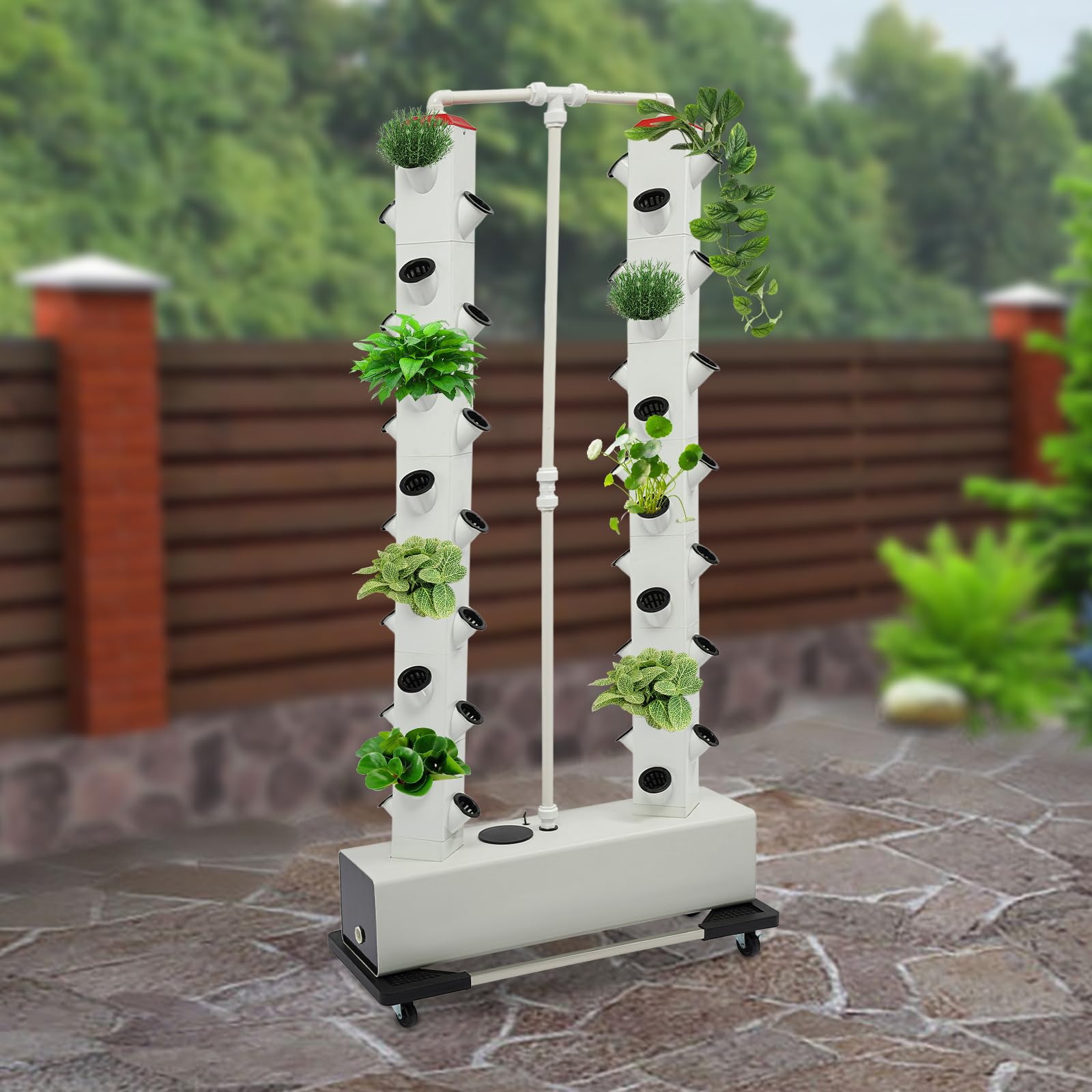 Kit de système hydroponique - Système de culture hydroponique pour jardin intérieur avec 56 trous de plantation - Réservoir d'eau de 30 l - Pompe à eau pour salade, tomates, herbes et plus