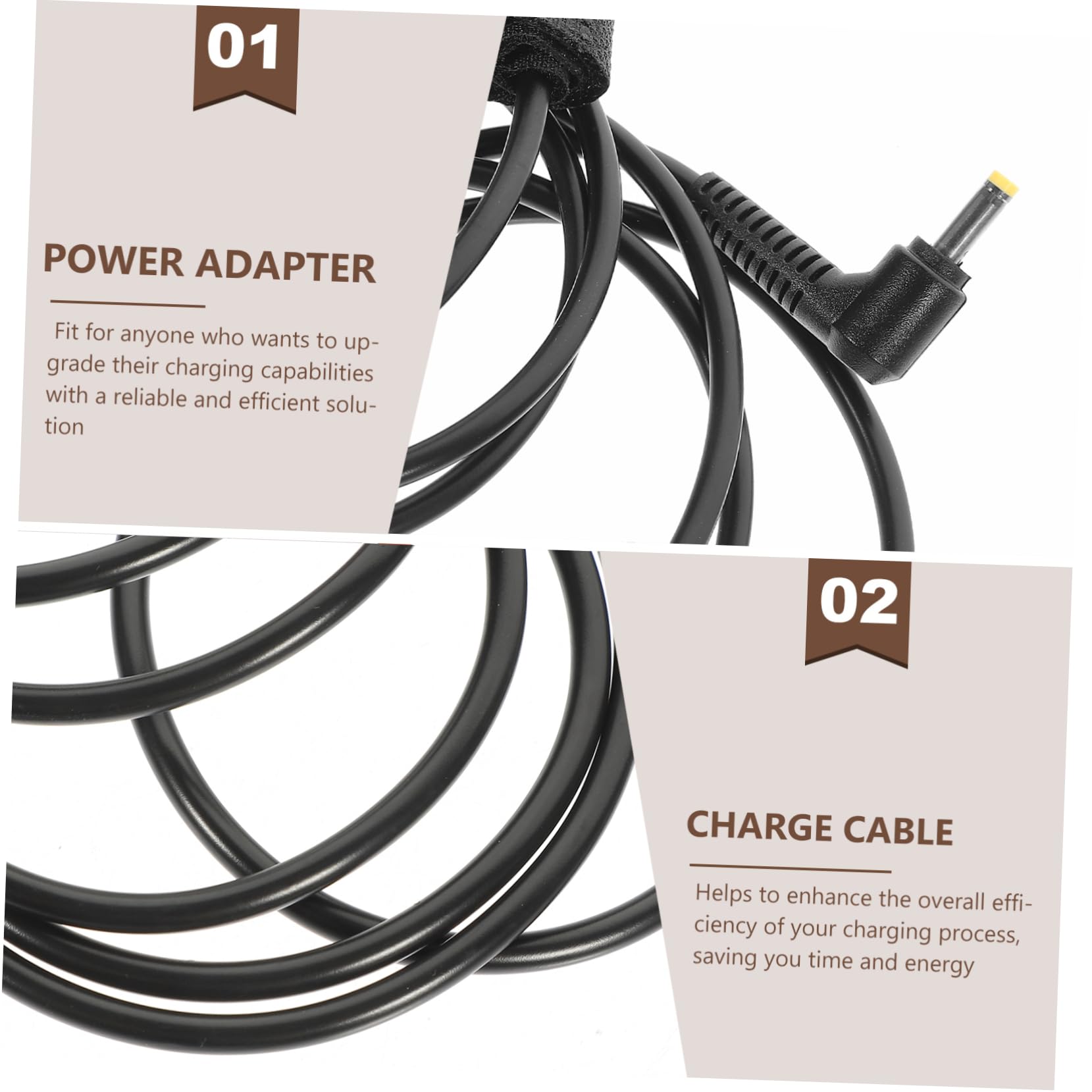 Totority Universal -c to Power Adapter 4.0x1.7mm Cable Charger Adapter for Laptops Cameras