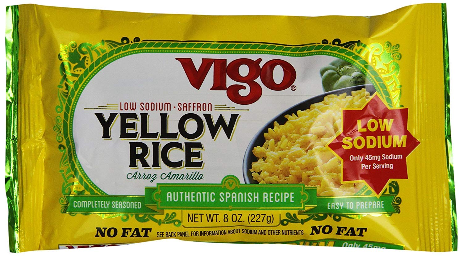 Amazon.com: Vigo Low Sodium Yellow Rice, 8 oz (Pack of 8)