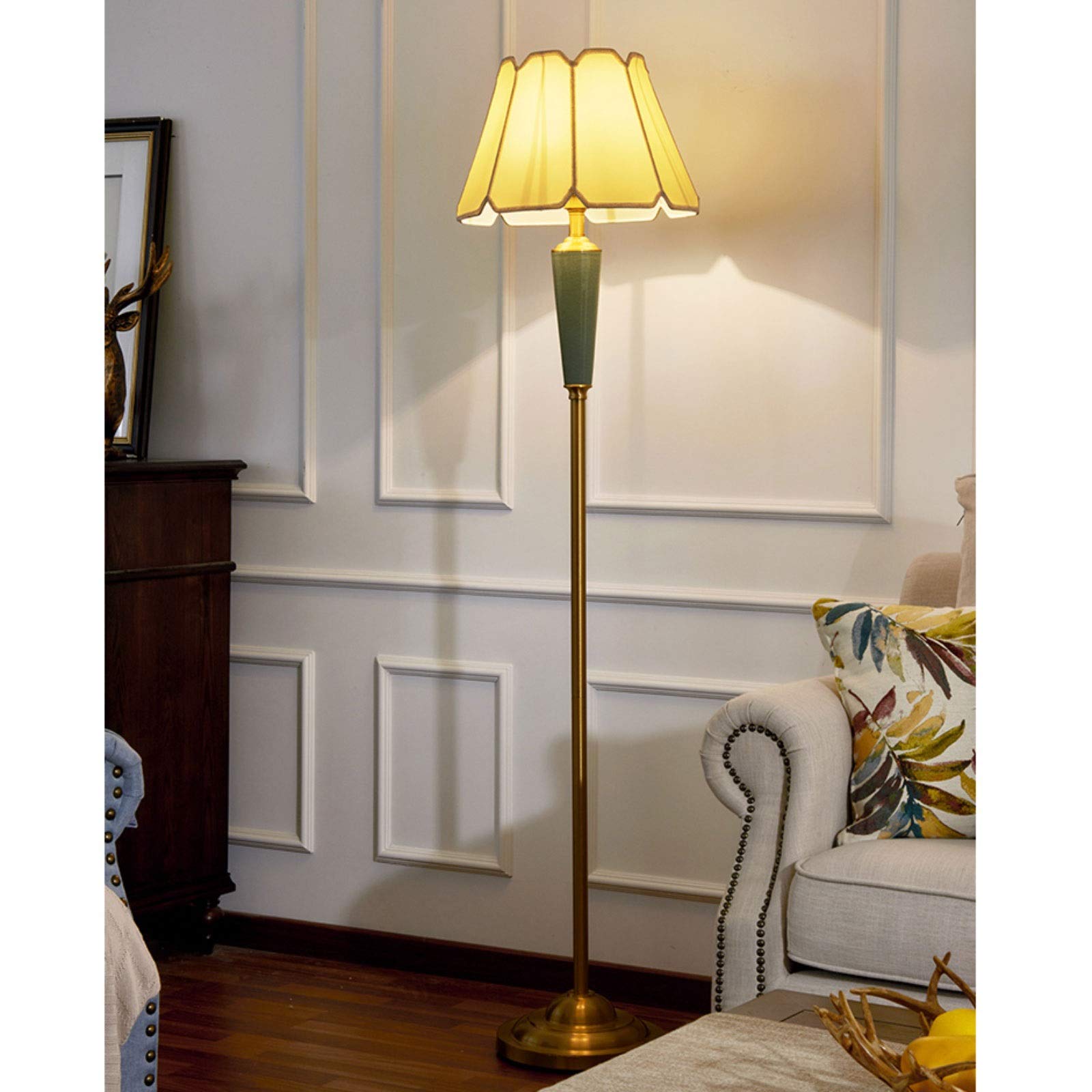Lampada da terra Lampade da terra in metallo per soggiornoStudio Camera da letto Protezione per gli occhi LetturaMetallo dimmerabile con telecomando Camere da letto Lampade da terra che cambiano