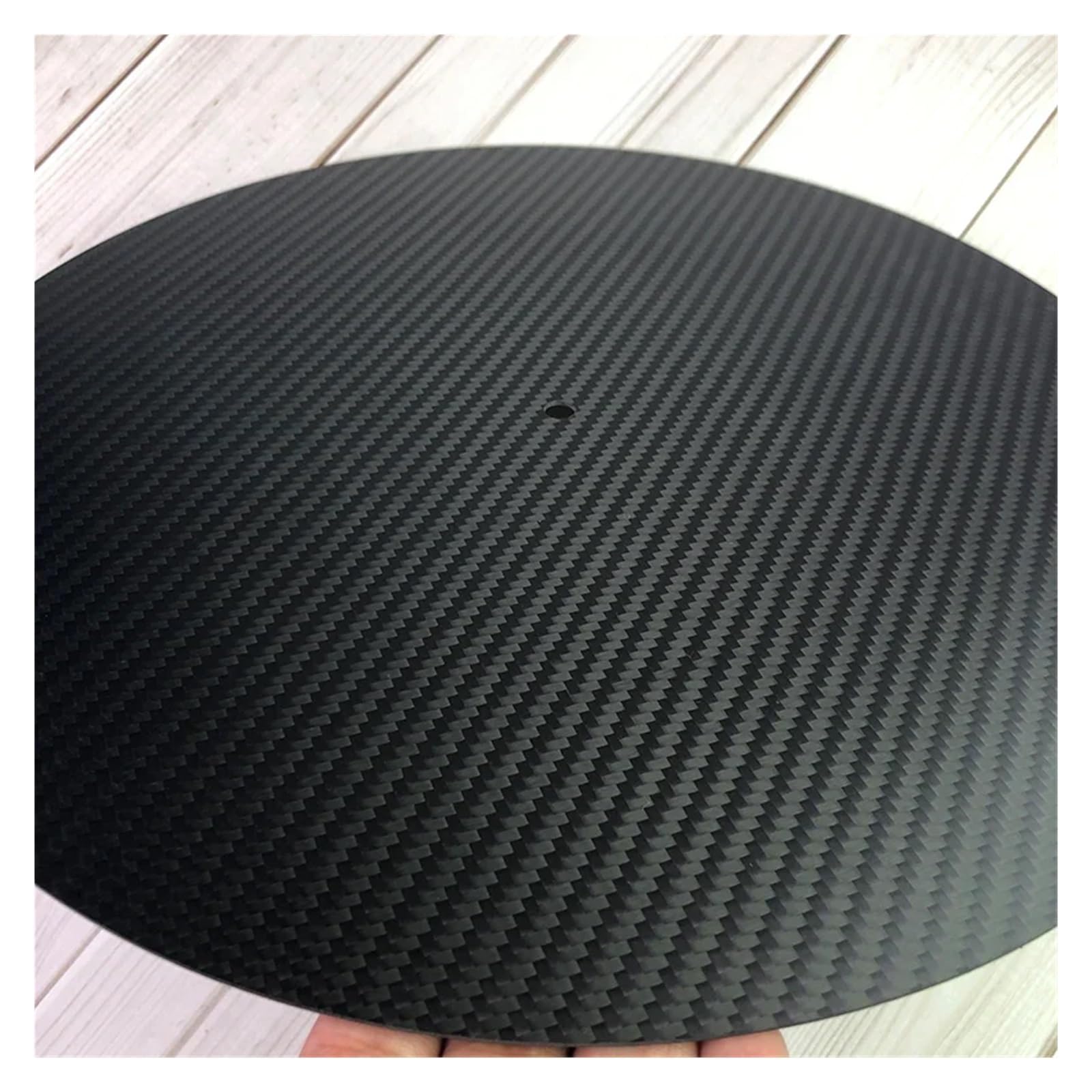 Alfombrilla para tocadiscos Alfombrilla antideslizante de fibra carbono for tocadiscos, accesorios for, alfombrilla for vinilo LP, 12"