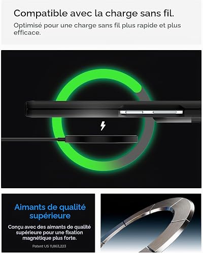 Spigen Tough Armor Pro MagFit Coque pour Samsung Z Fold 8 Ultra - Noir - 2