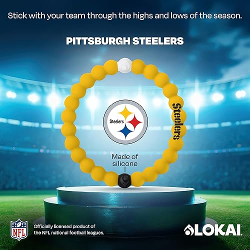 Miniatura 269 de Lokai NFL Football Collection - Pulseras de cuentas para hombres y mujeres, joyería de silicona, pulsera de moda para un ajuste cómodo