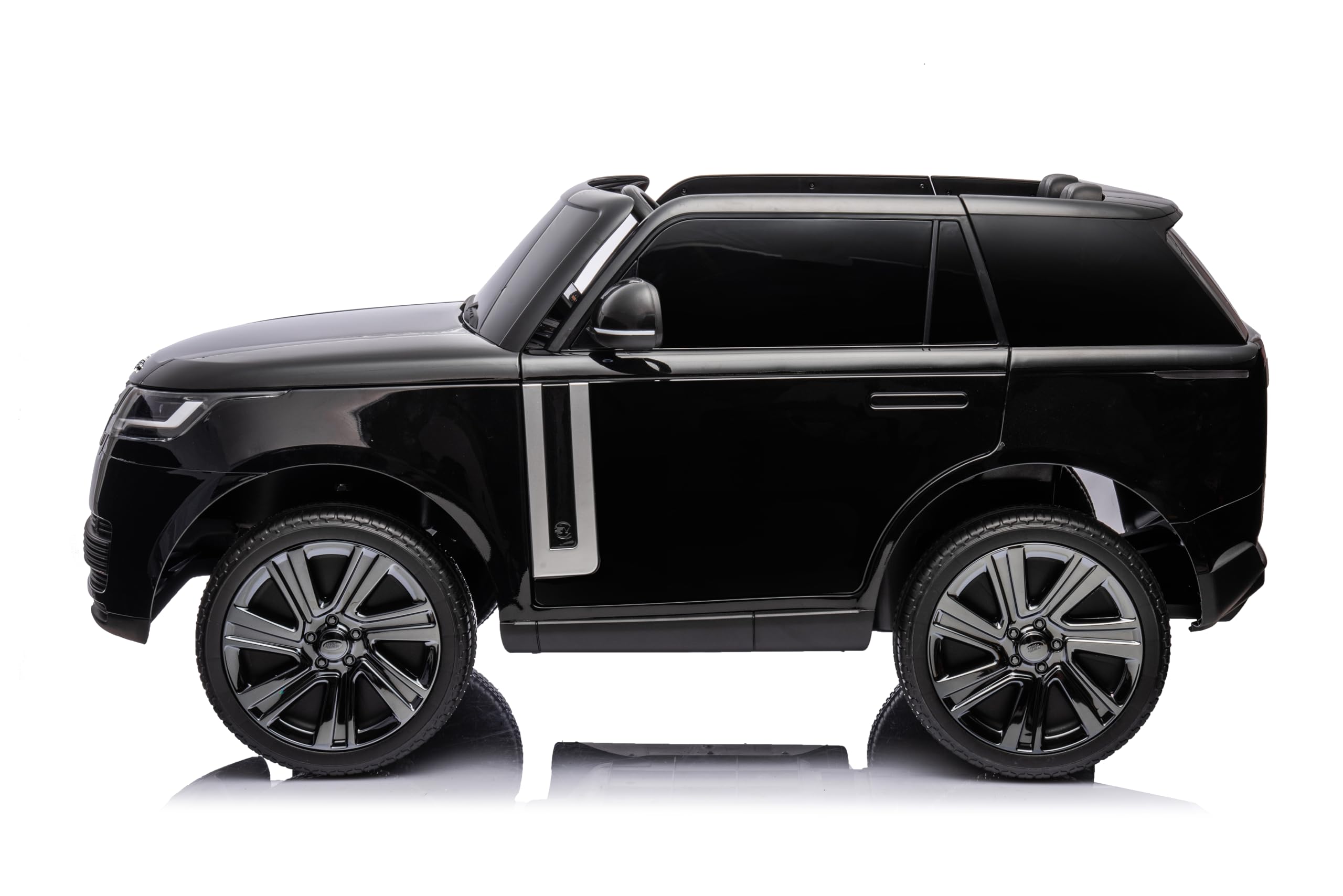 FINOOS Voiture Electrique Enfànt Range Rover. 12V avec télécommande à 2,4 GHz, 4 x Moteur 12V 45W, 1 à 6 Ans (Noir)
