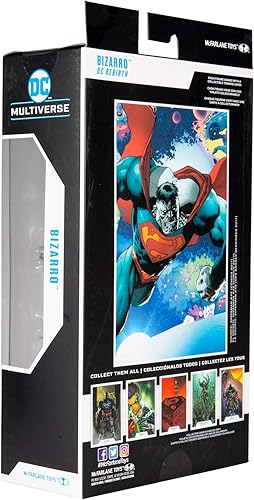 Miniatura 9 de McFarlane Toys DC Multiverse Superman Bizarro: DC Rebirth Figura de acción de 7 pulgadas