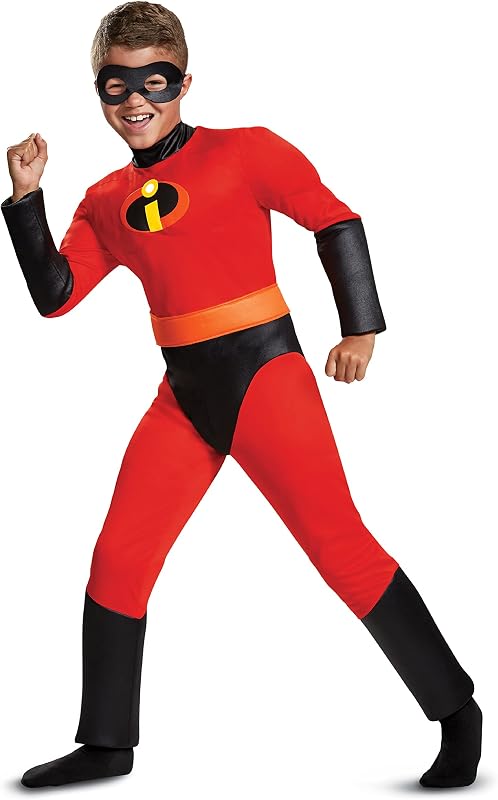 Disfraz de musculoso Dash de Disney Pixar | Disfraz de musculoso clásico infantil Dash de Los Increíbles