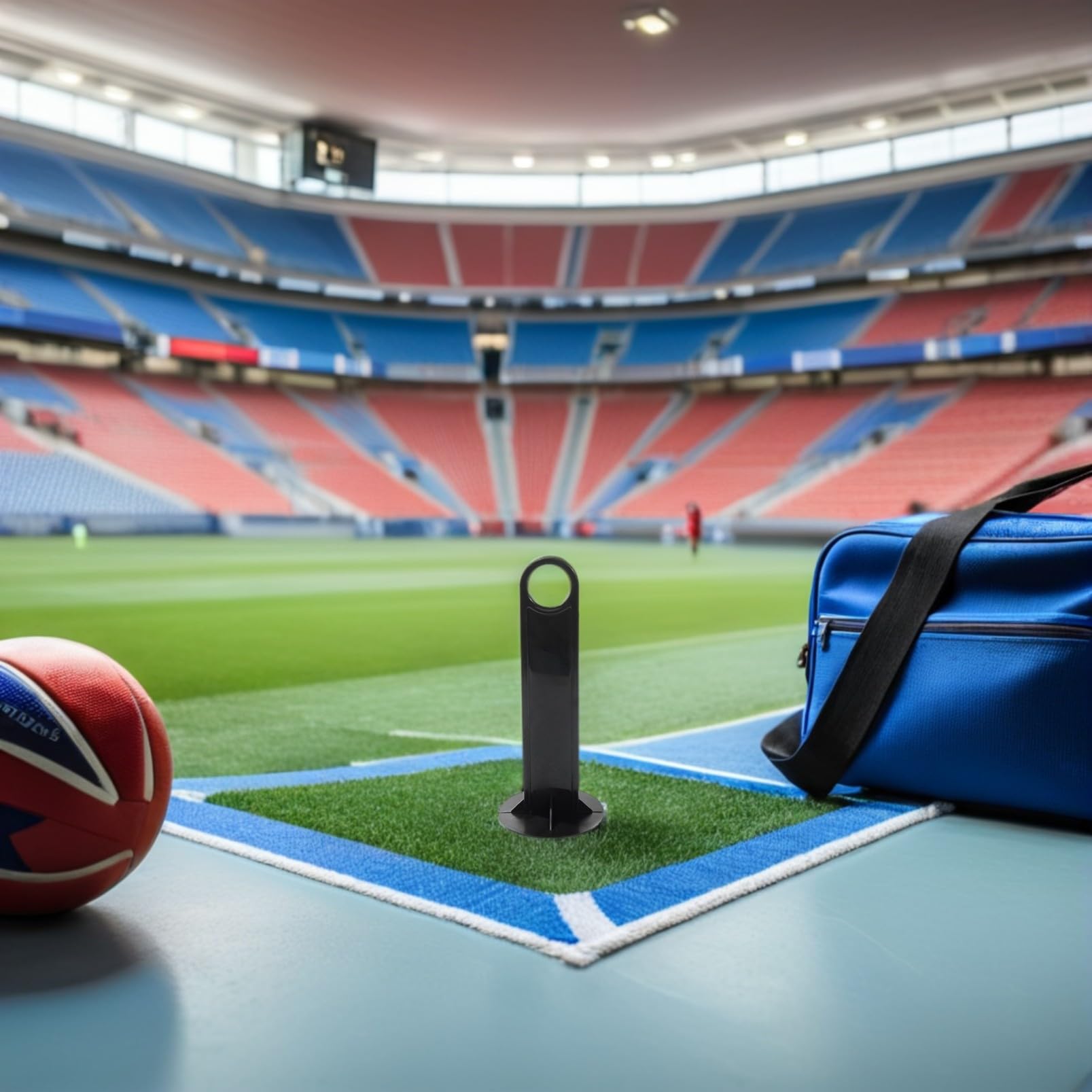 Porte-Cône De Football Portable 5 Pièces Support De Rangement Léger en Polypropylène pour Équipement D'Entraînement De Football avec Poignée Facile À Transporter