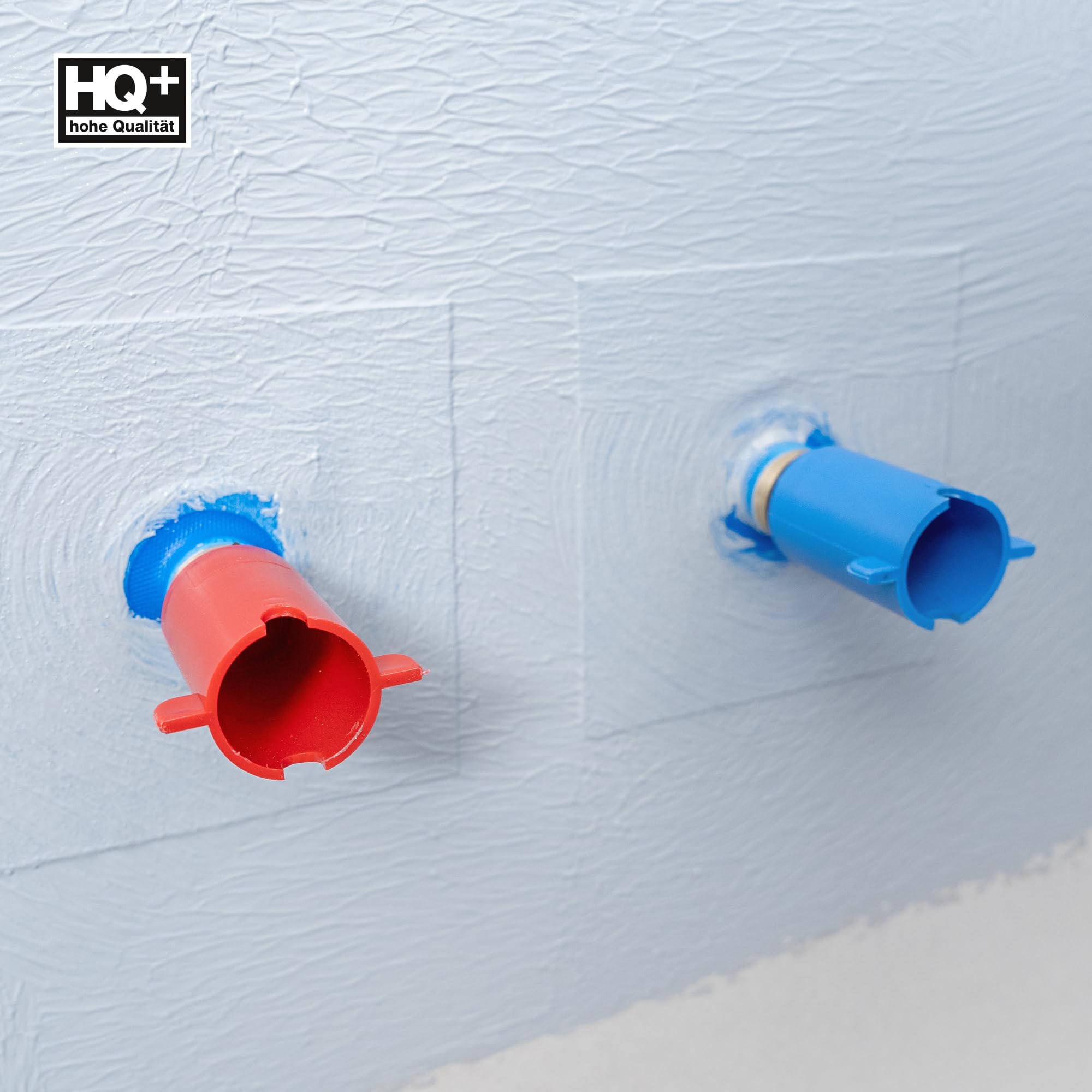 Isolbau Wandmanschette P3 Blau - 50 Stück 120 mm Dichtband - Wasserdichte Manschette für Sanitär, Dusche, Bad, Fliesen, Abdichtung Dichtmanschette für Innen- & Außenbereich