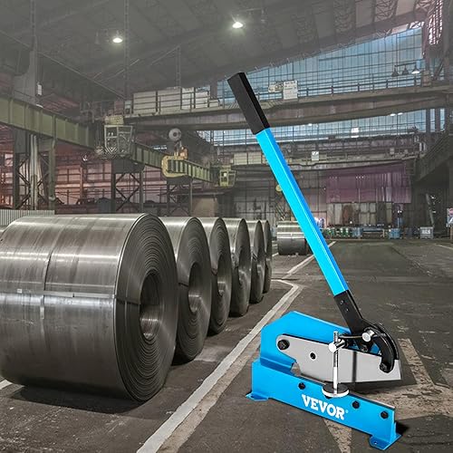 Miniatura 8 de VEVOR Cizalla de placa de mano de 8 pulgadas, cortador de metal manual de grosor de 14 de pulgada de grosor, máquina de corte de marco de acero de
