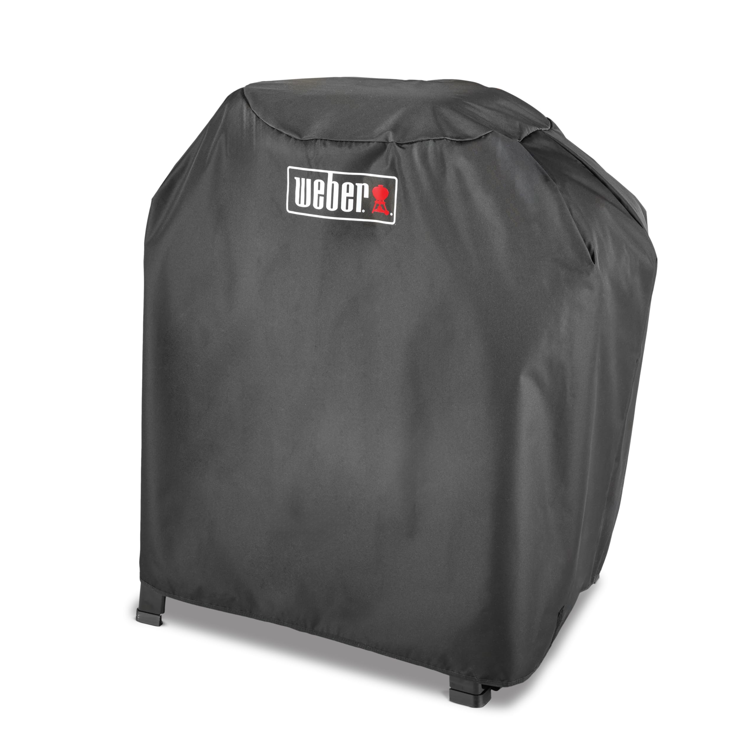 Weber Funda Premium para Barbacoa Lumin con Soporte, Tejido Transpirable Resistente a Rayos UV y Agua, protección fiable Frente a Viento y Clima, fijación con Velcro, Negro (3401289)