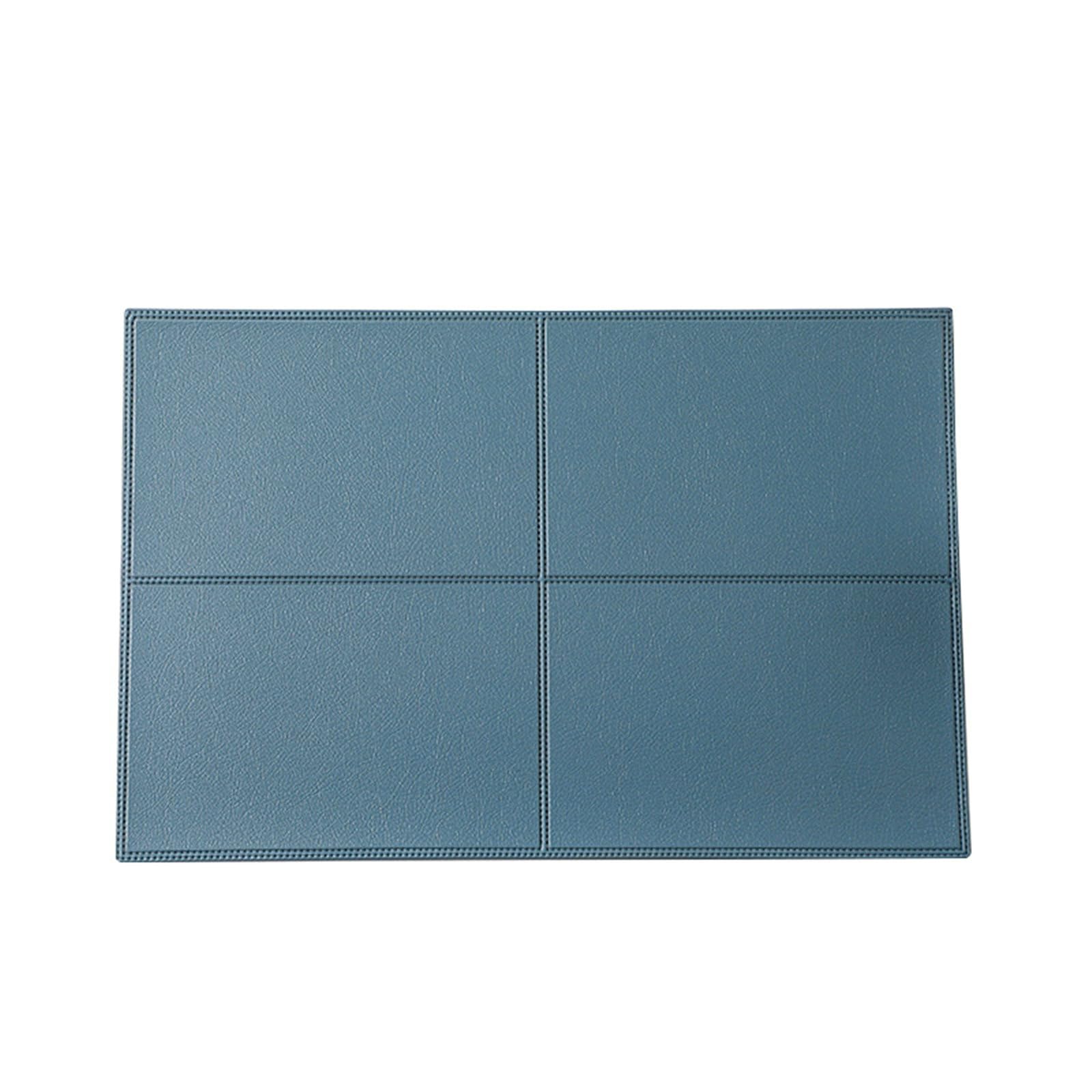 Rechteckige Platzsets Platzdeckchen 6Er Set Tischsets Platzsets Abwaschbar Blau Platzsets 45x30CM